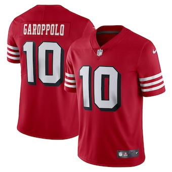 mens nike jimmy garoppolo red san francisco 49ers alternate 